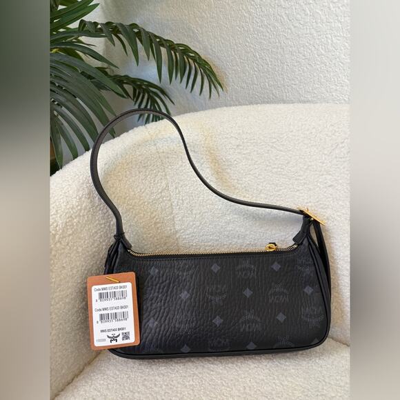 MCM Aren Small Visetos Zip Shoulder Bag - Picture 2 of 7